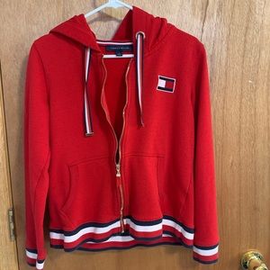 Tommy Hilfiger zip-up hoodie.